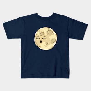 Tired Moon Kids T-Shirt